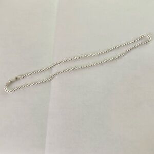 Sterling silver micro ball 16” necklace